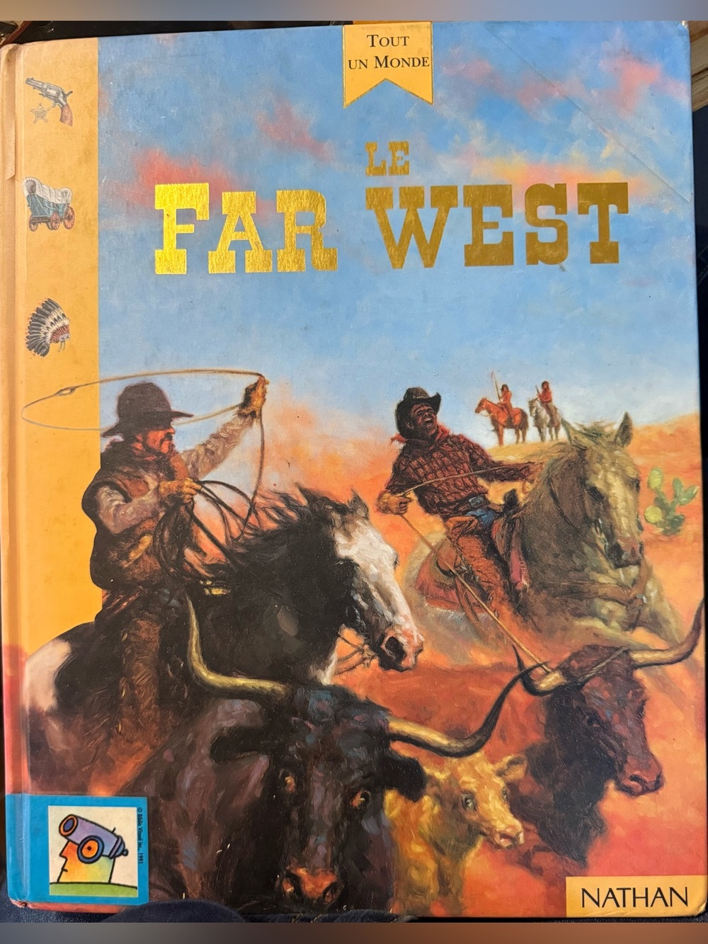 Nathan Le Far West Illustrated Hardcover - Blue and Orange Cover